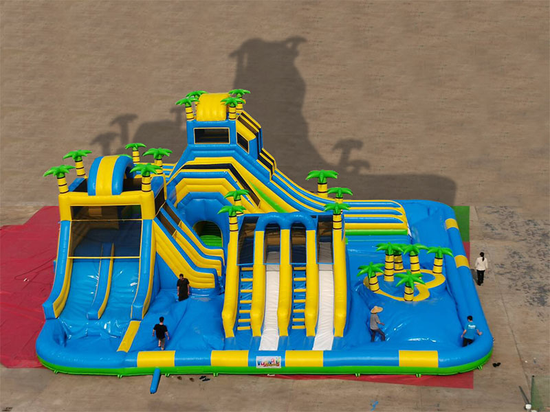Jump giants trampoline inflatable water swimming pool slide