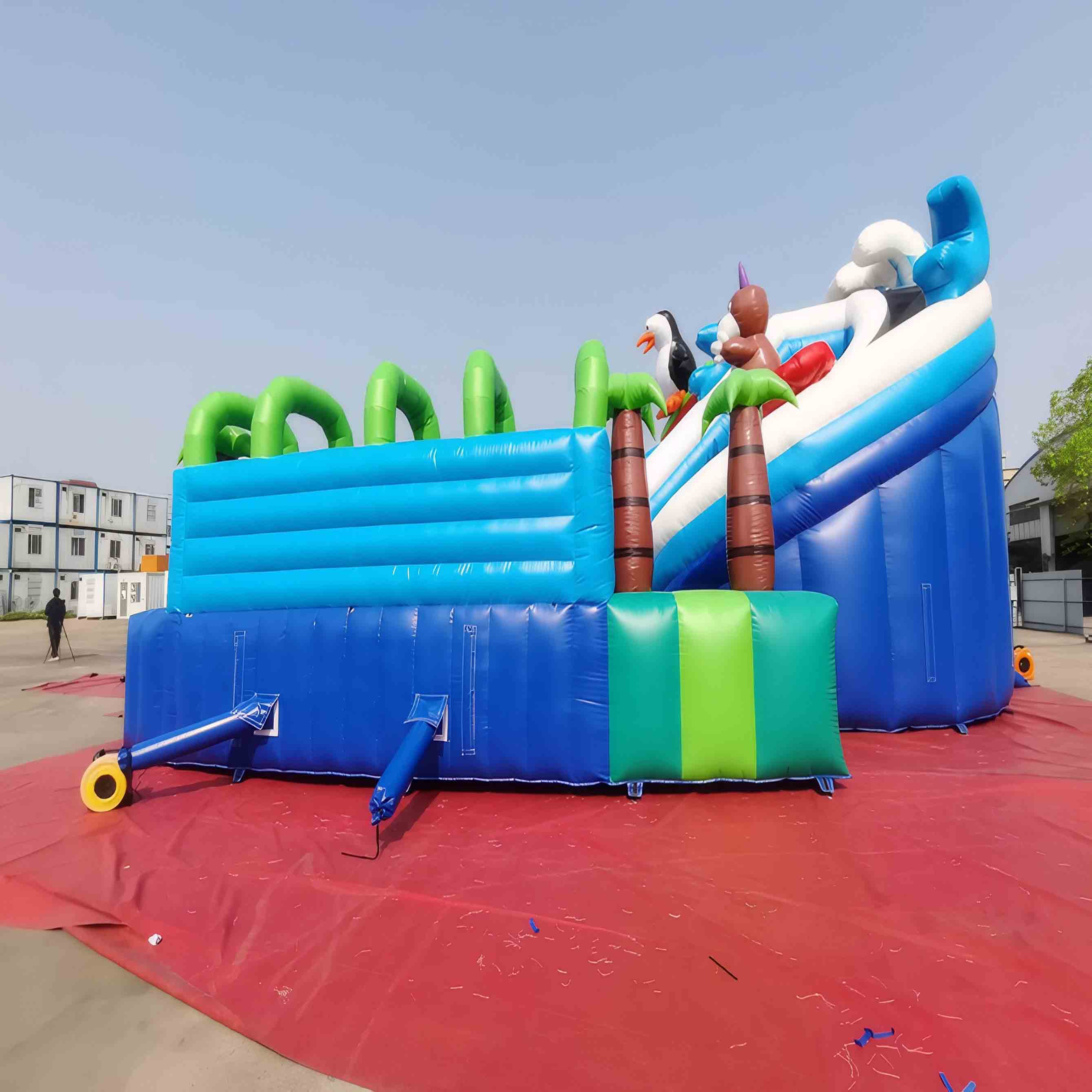 big inflatable water park