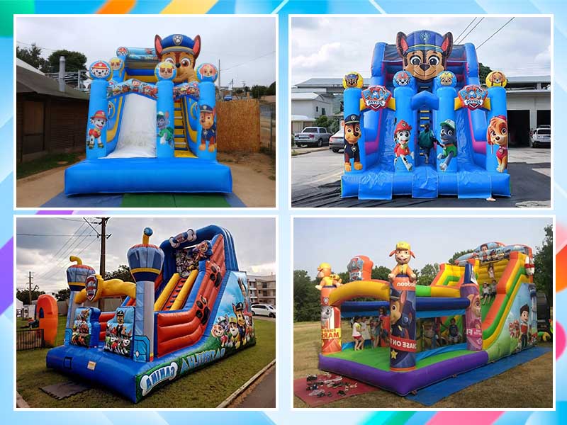 bouncy inflatable slide