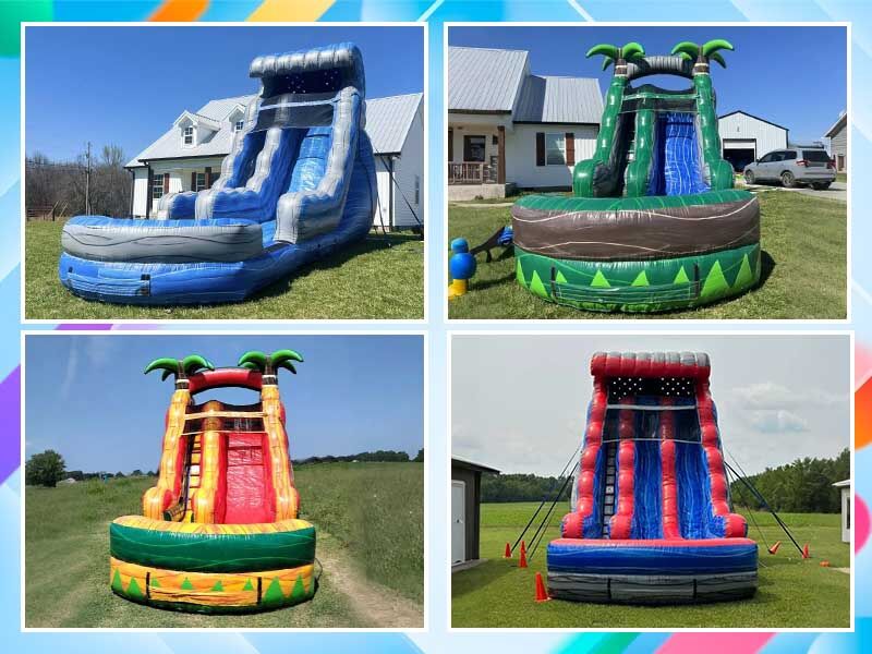 Portable Inflatable Water Slides for Outdoor Play