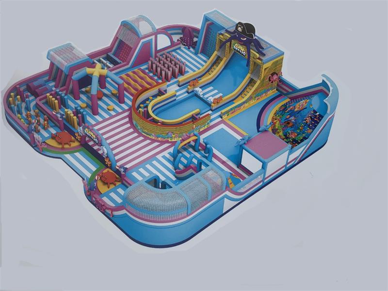 large inflatable amusement park