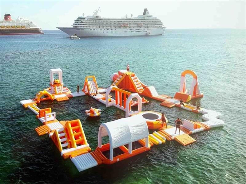 commercial blow up water park