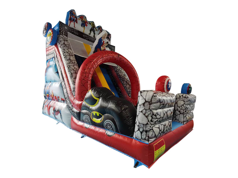 inflatable slide and bounce house