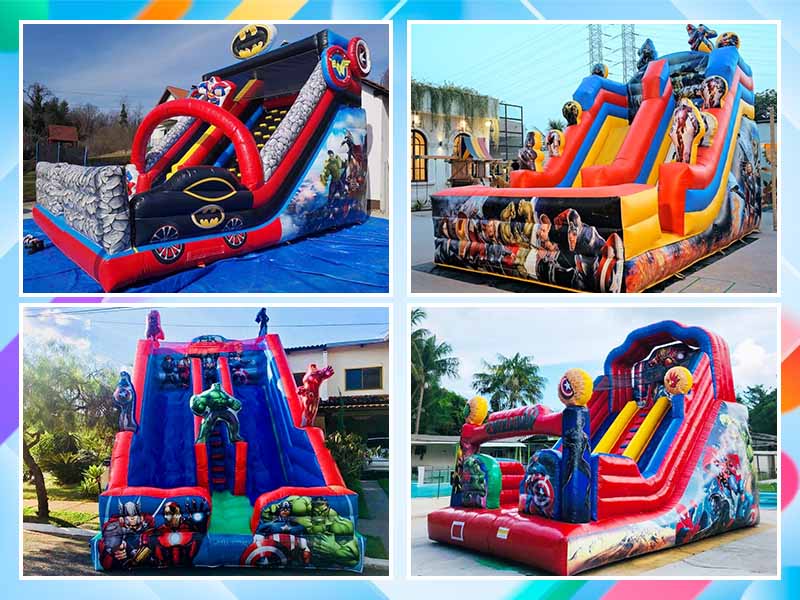 blow up inflatable slide