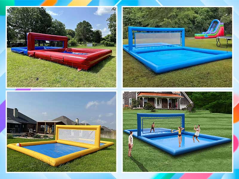 Commercial water volleyball pool
