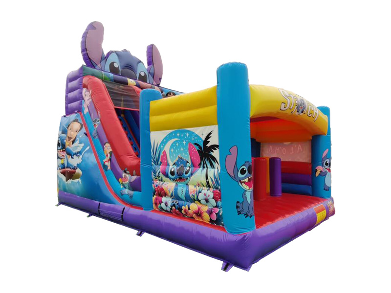 inflatable slide and bounce house