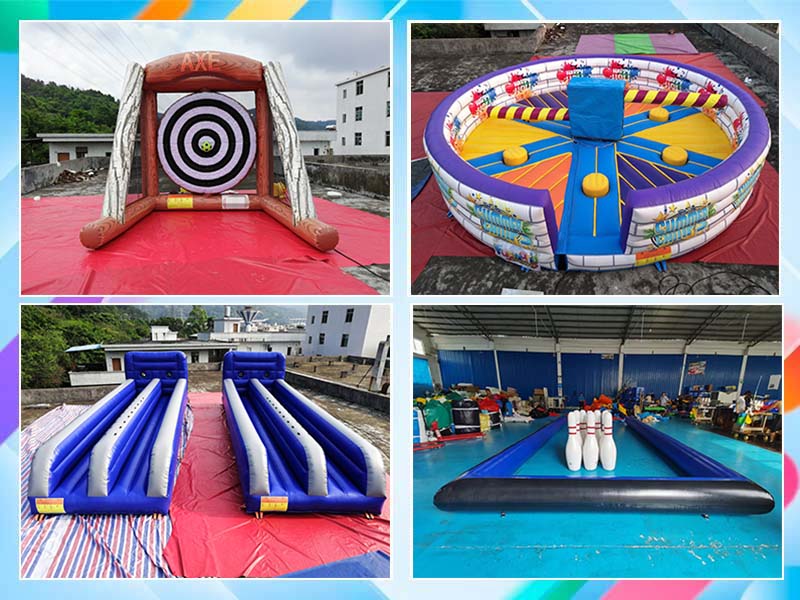 competitive inflatable stick wall games