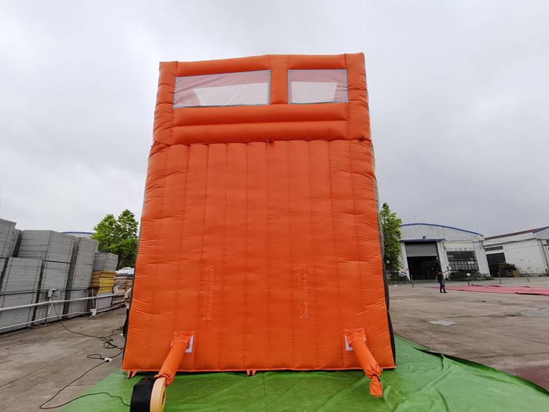 single lane inflatable dry slide