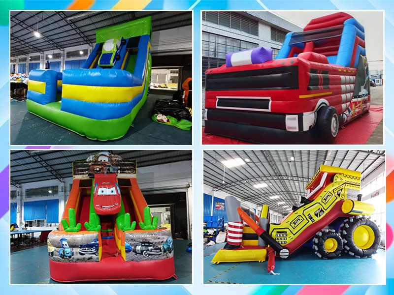 inflatable dry slide