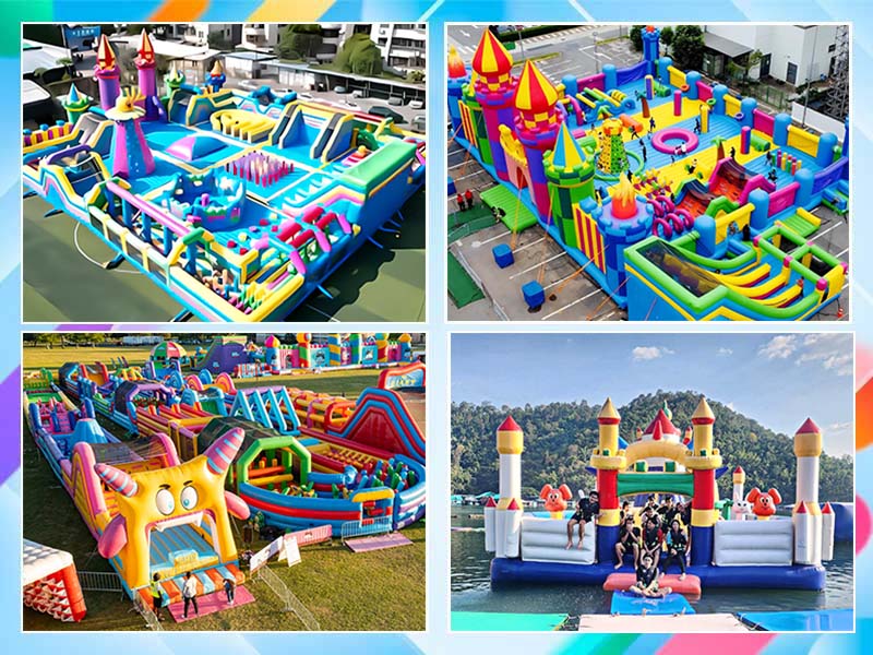 huge inflatable theme park