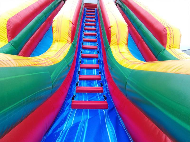 double lane water slide