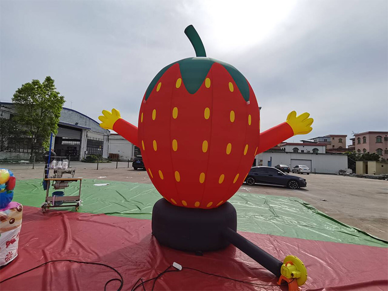 giant inflatable strawberry model