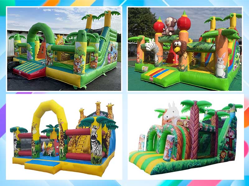 bouncy inflatable slide