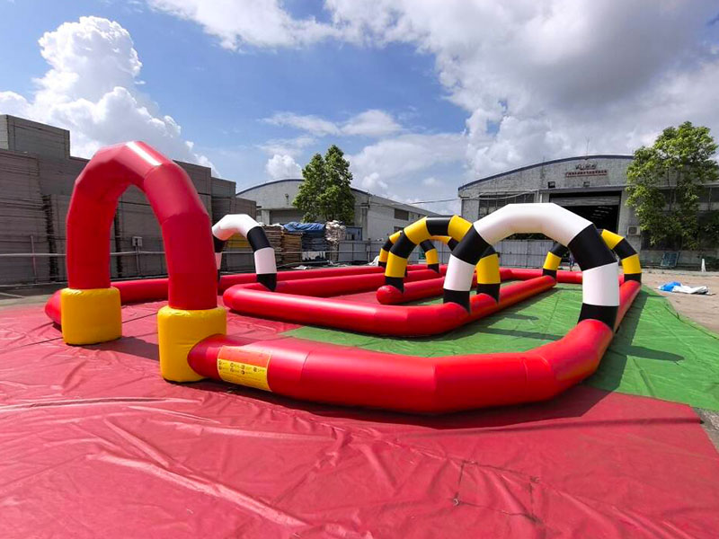competition sport inflatable race track