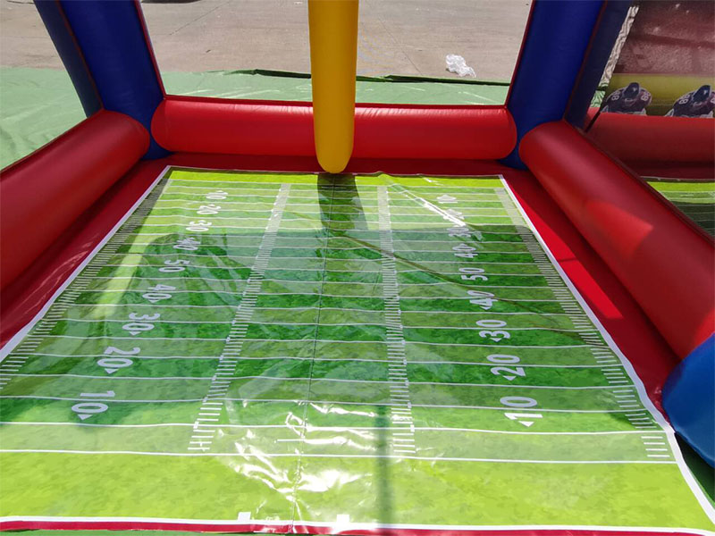 exciting inflatable rugby field goal challenge