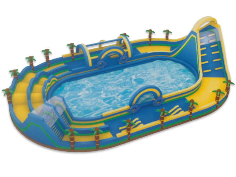 inflatable water park with blower