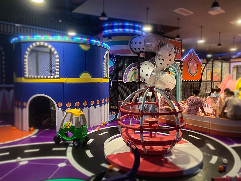 A magical fusion of indoor playground and inflatable water park