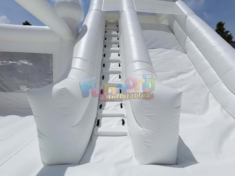 stylish white bounce castle for celebration