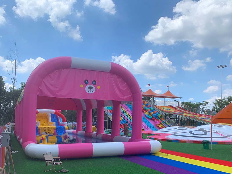 Family Friendly Amusement Park: Featuring  inflatable water park &  outdoor playground