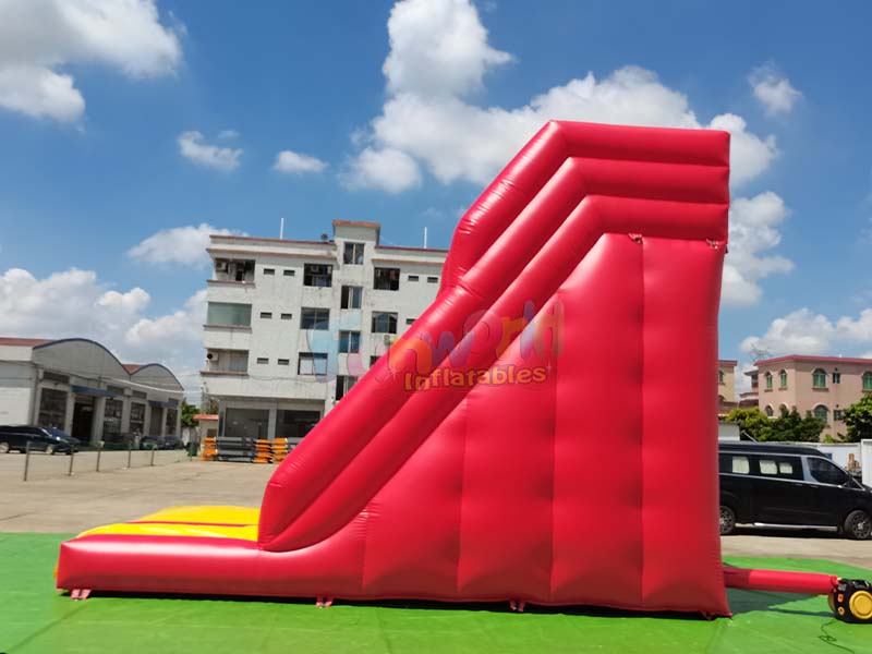 yellow giant inflatable slide