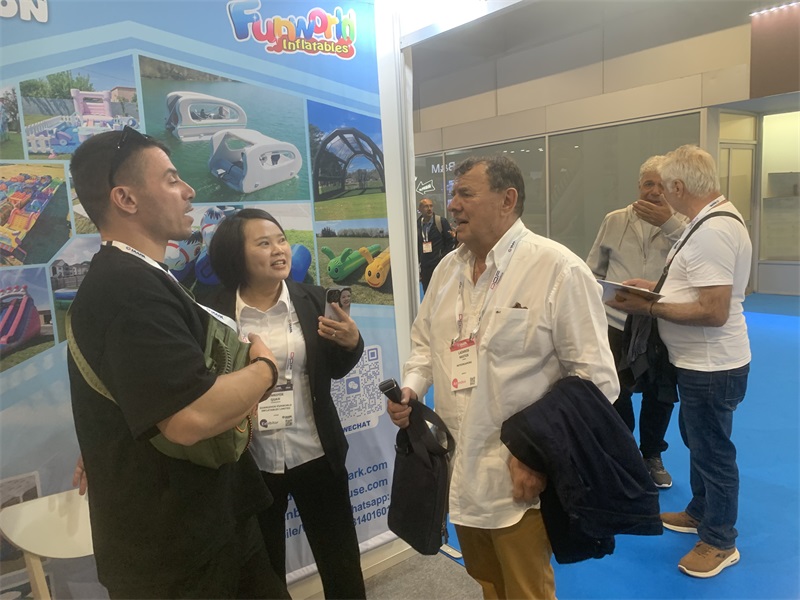 2025 IAAPA EXPO EUROPE Barcelona Exhibition large professional obstacle course inflatable bounce house