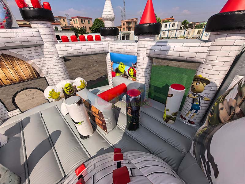 frozen inflatable bounce house