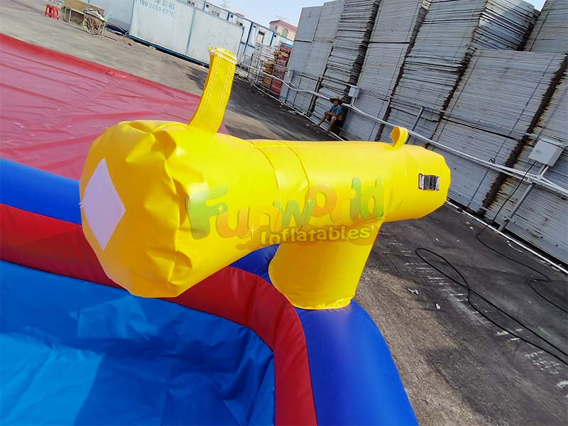 backyard inflatable slide