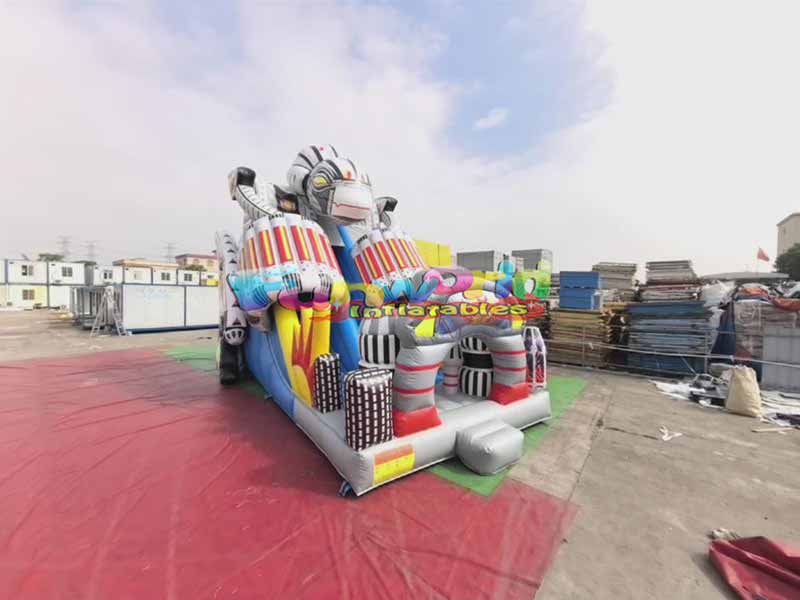 large inflatable slide