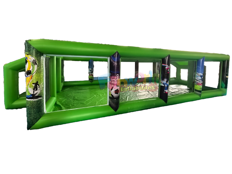 inflatable soap soccer field