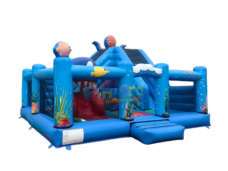 Inflatable sea world bouncy castle