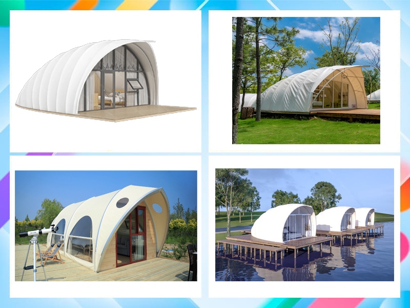 outdoor glamping tent