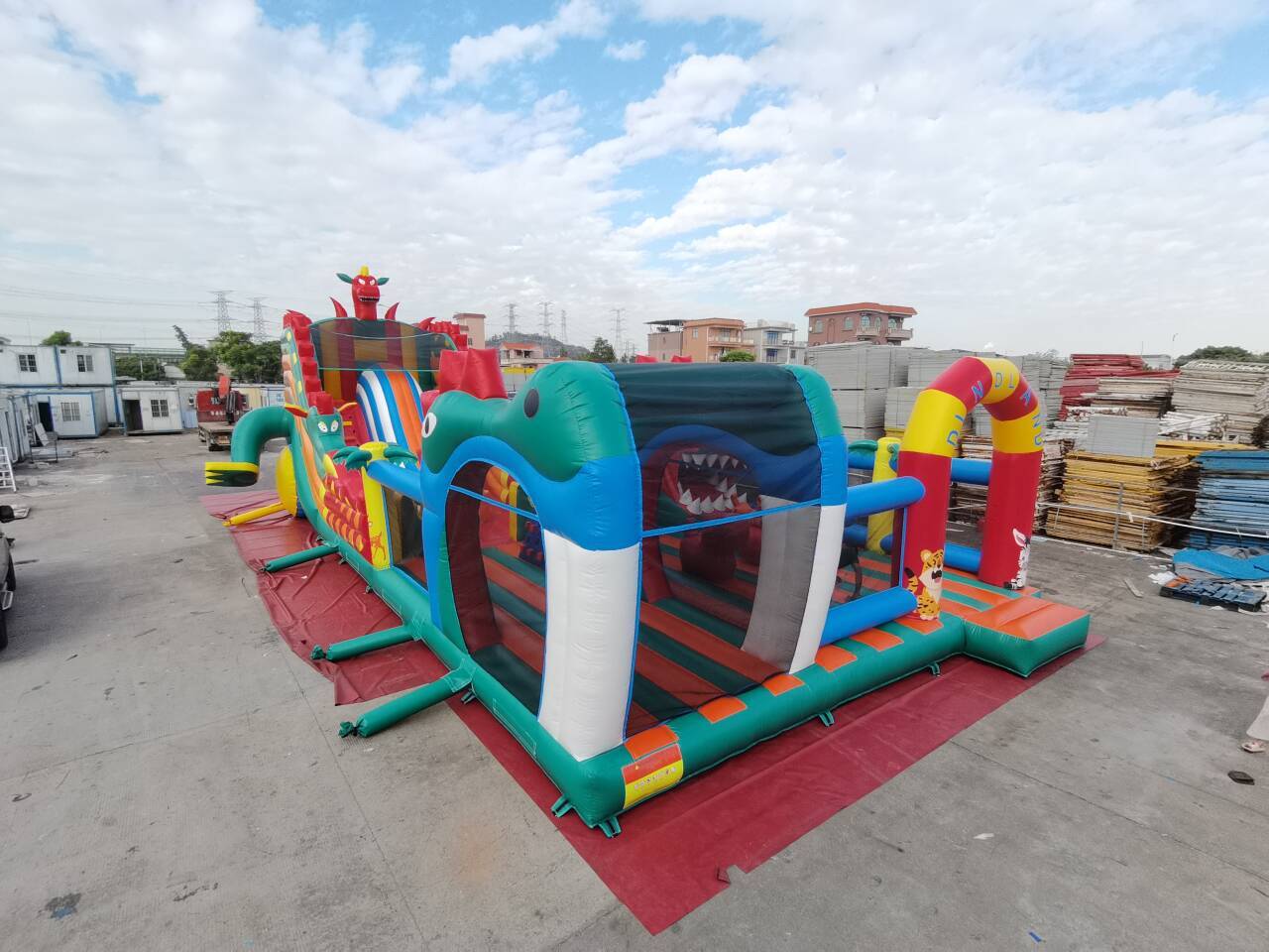 Ultimate Dragon Adventure Playland Inflatable Obstacle Course for Commercial Fun