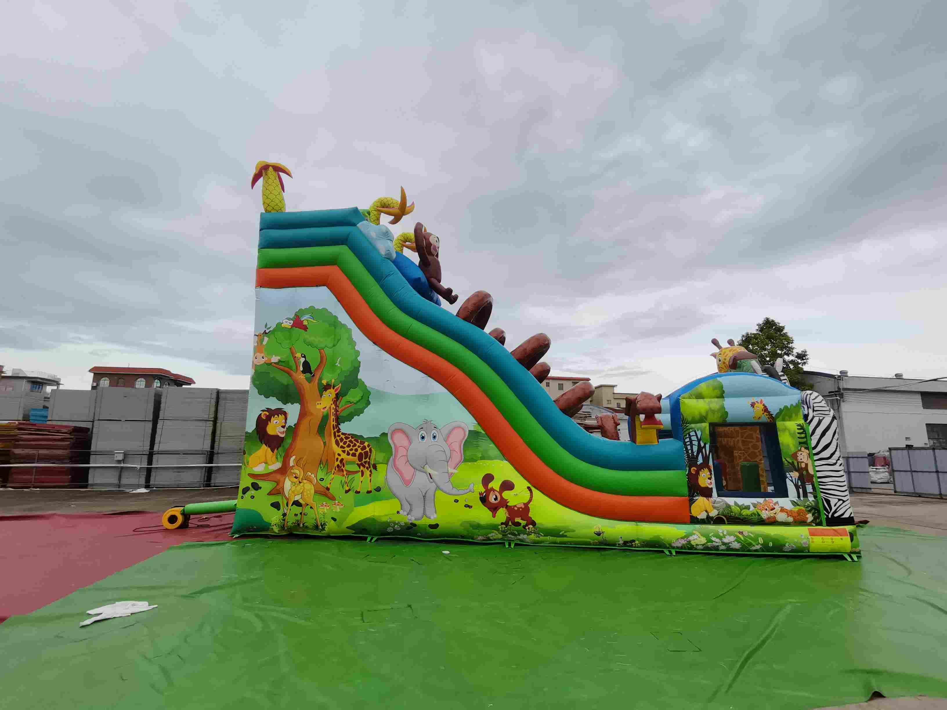 safari inflatable slide for kids