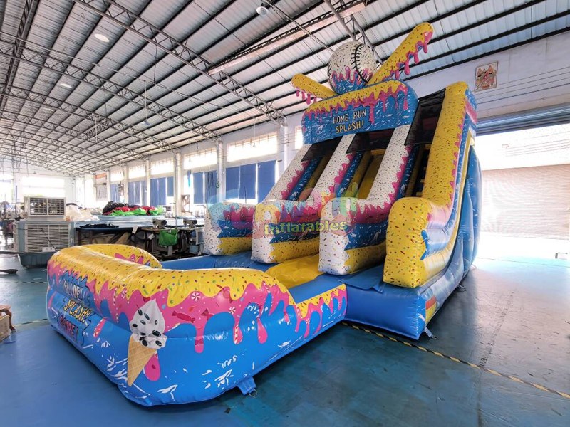 water inflatable slide