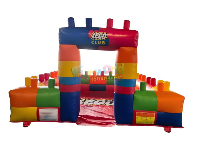 inflatable Lego bumper car track inflatable Lego bumper car track