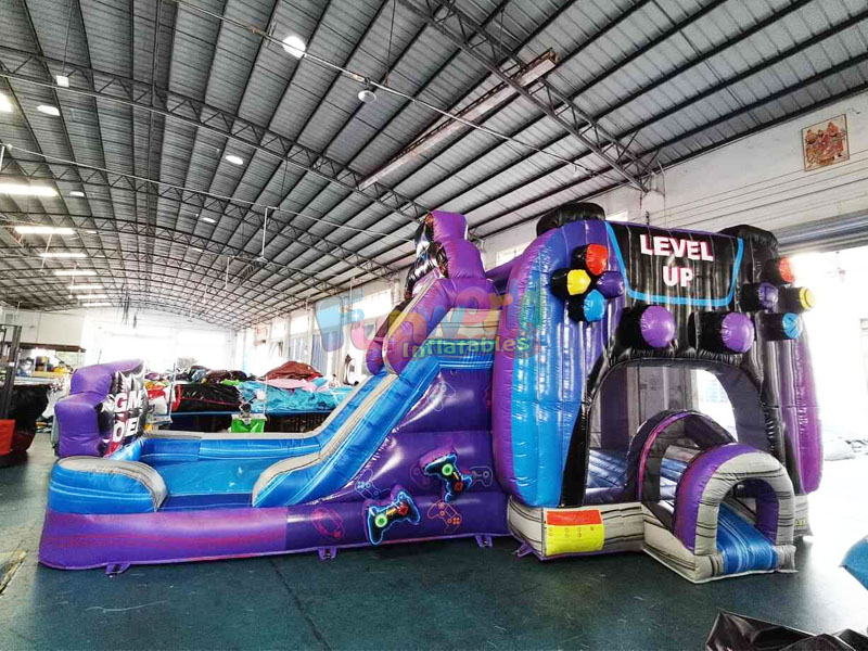 Level Up Your Event Fun With the Game‑Themed Inflatable Level‑Up Combo Slide