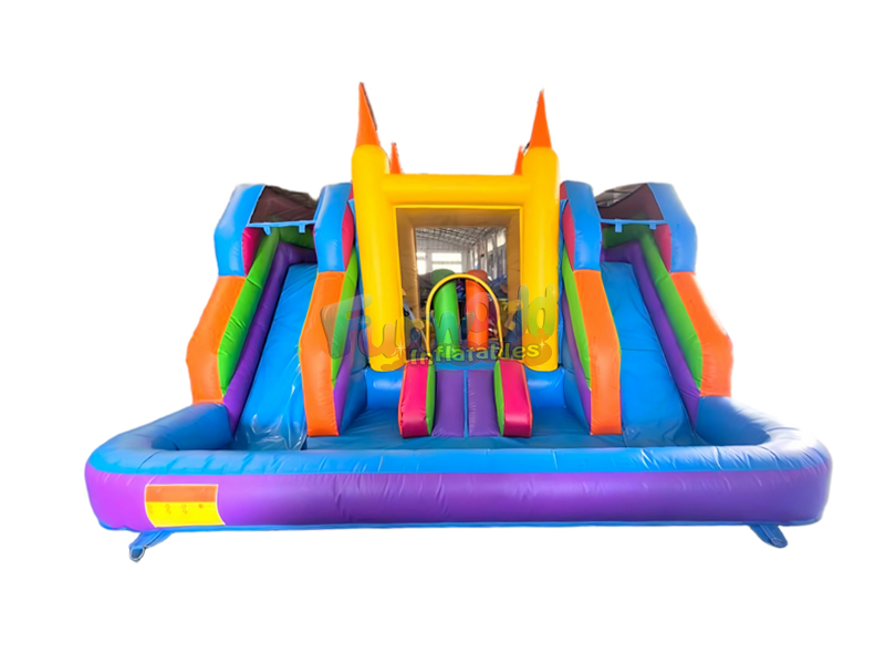 inflatable bouncy castle with slide