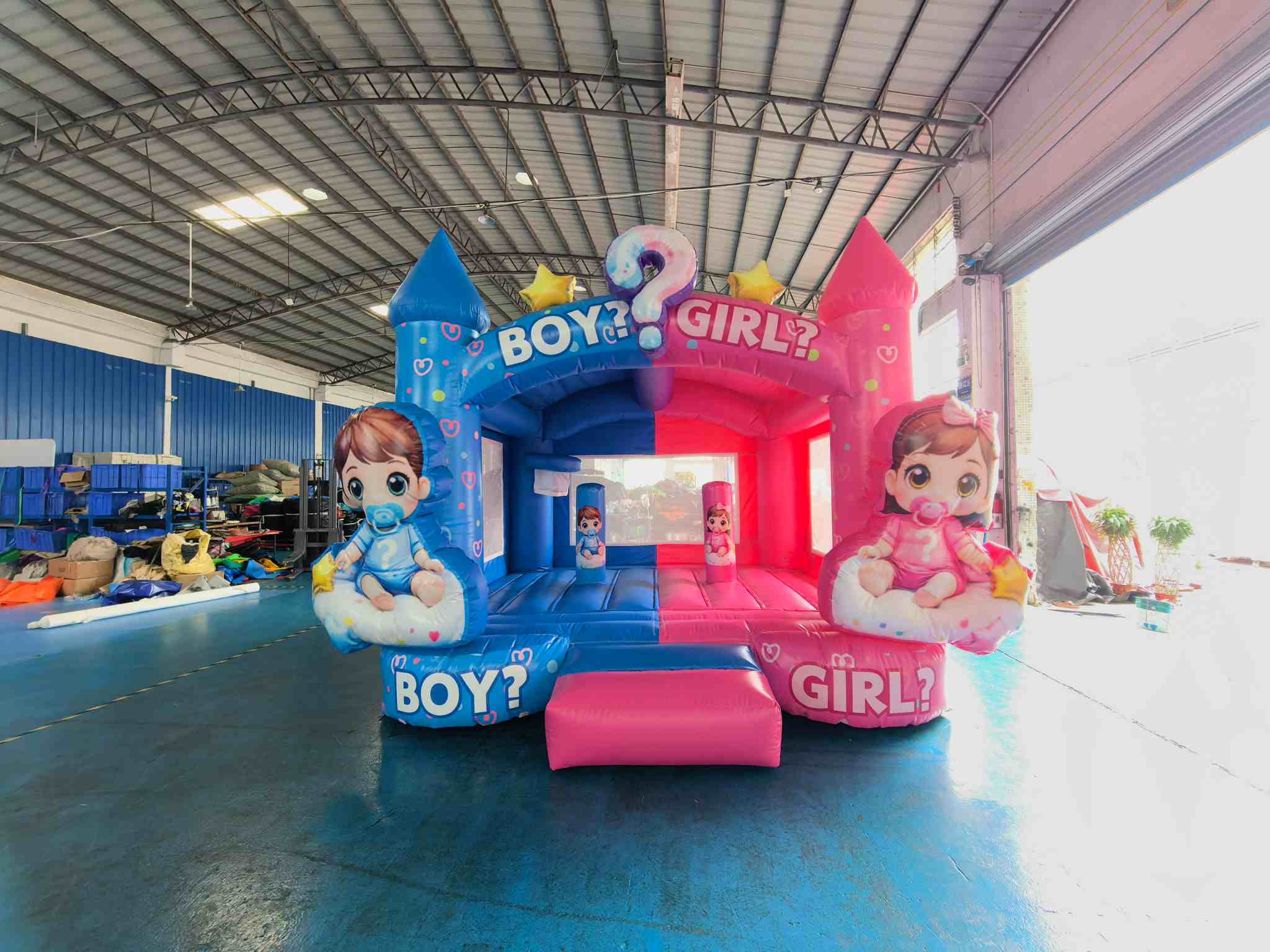 inflatable gender reveal bouncer 