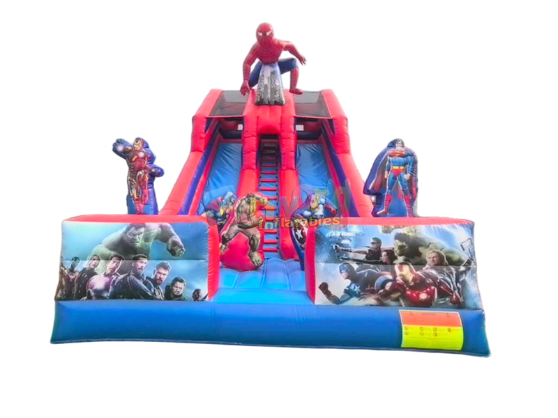 commercial pvc inflatable dry slide super hero commercial pvc inflatable dry slide super hero