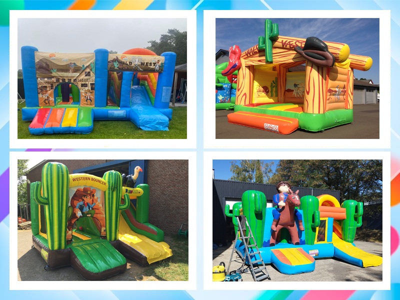 inflatable bounce house with slide